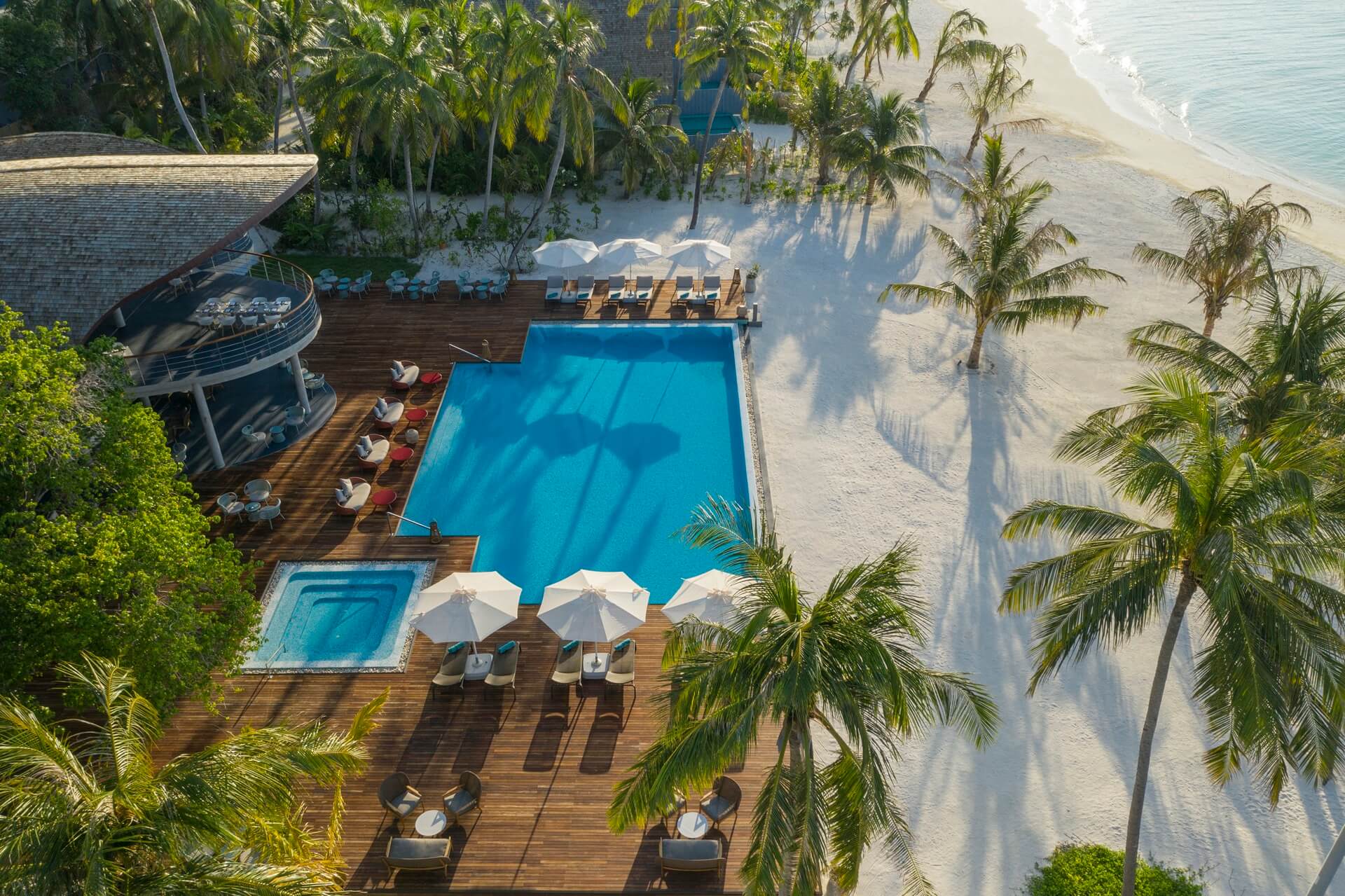 Main Pool Area Outrigger Maldives Maafushivaru