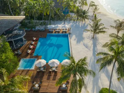 Main Pool Area Outrigger Maldives Maafushivaru