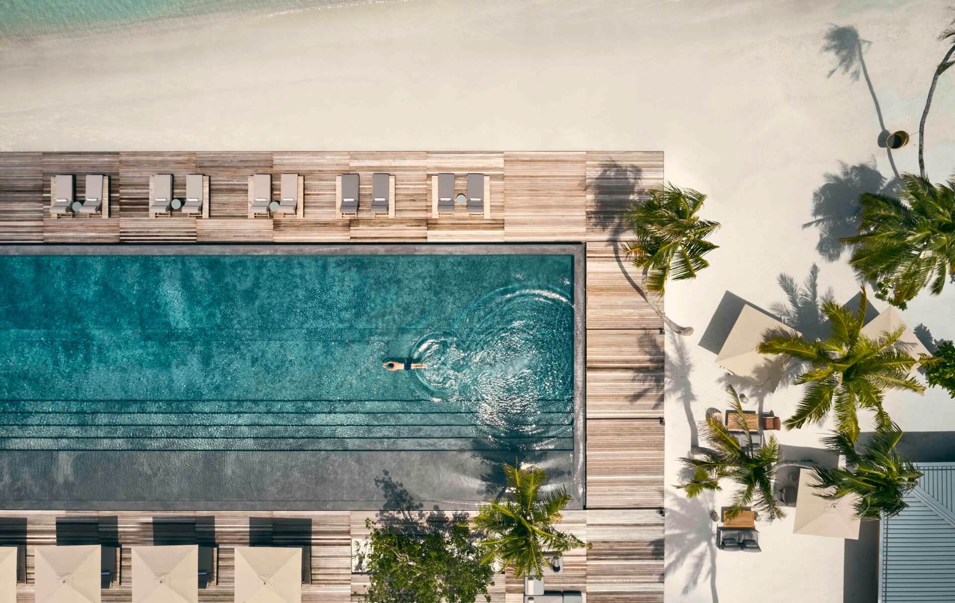 Patina Maldives  Main Pool Aerial