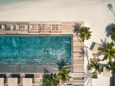 Patina Maldives Main Pool Aerial