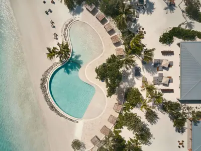 Patina Maldives Pool Aerial View
