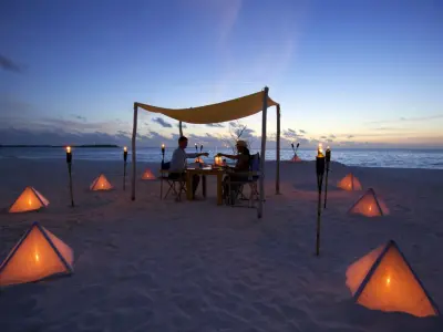 Six Senses Laamu Sandbank Dining