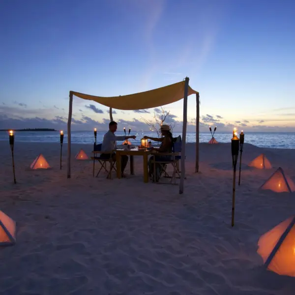 Six Senses Laamu Sandbank Dining