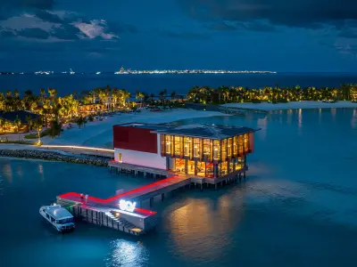 Arrival Pavilion - Aerial - SO/ Maldives