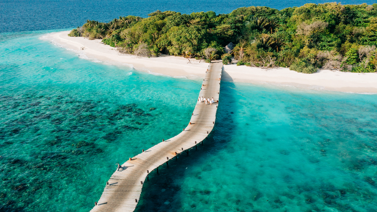 SONEVA FUSHI Aerial Out of the Blue