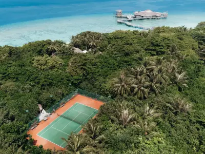 SONEVA FUSHI Tennis Court Aerial