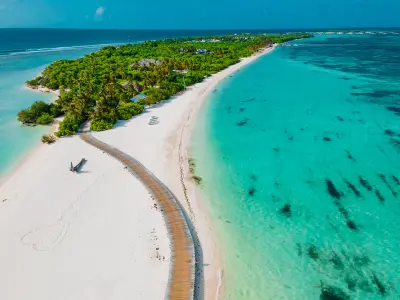 Soneva Jani - Beach Aerial