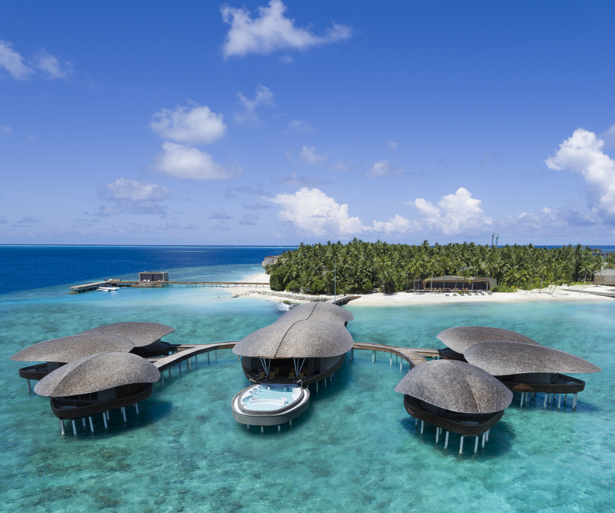 St. Regis Maldives Vommuli Aerial Irdium Spa