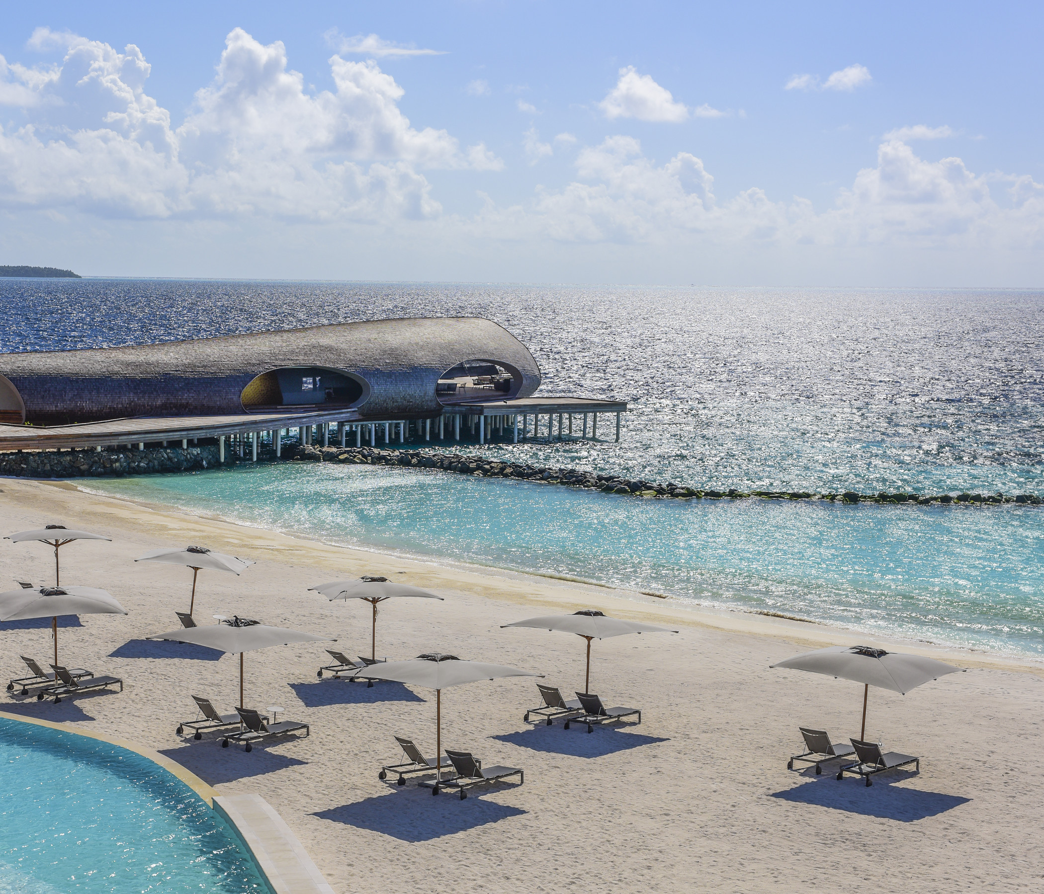 St. Regis Maldives Vommuli Infinity Pool and Whale Bar