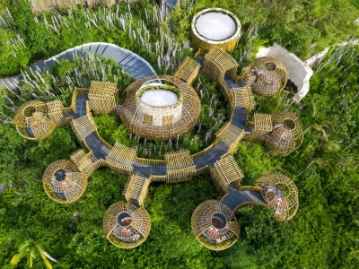 Aerial of Terra Waldorf Astoria Maldives Ithaafushi