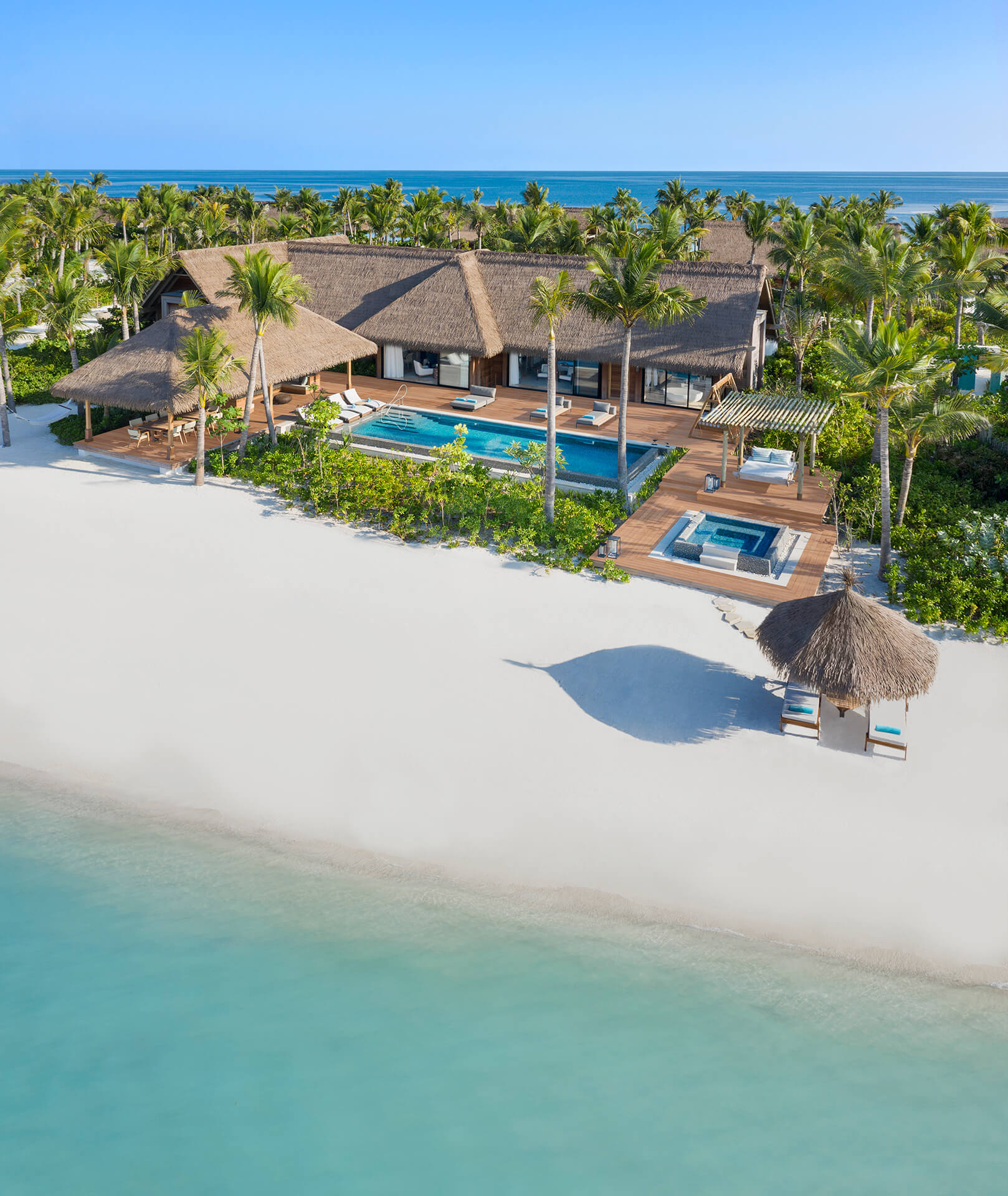 Two-Bedroom Beach Villa Exterior Waldorf Astoria Maldives Ithaafushi