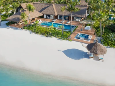 Two-Bedroom Beach Villa Exterior Waldorf Astoria Maldives Ithaafushi