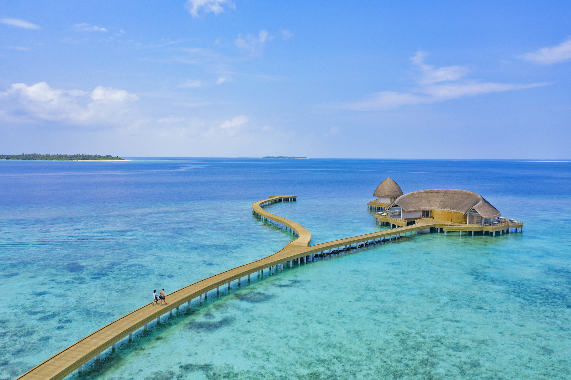 Jetty Aerial Emerald Faarufushi Resort & Spa