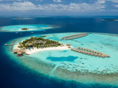 Outrigger Maldives Maafushivaru Aerial