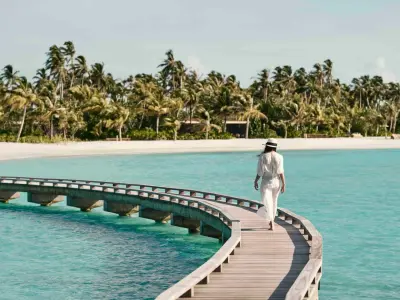 Patina Maldives Island Walkway and Beach