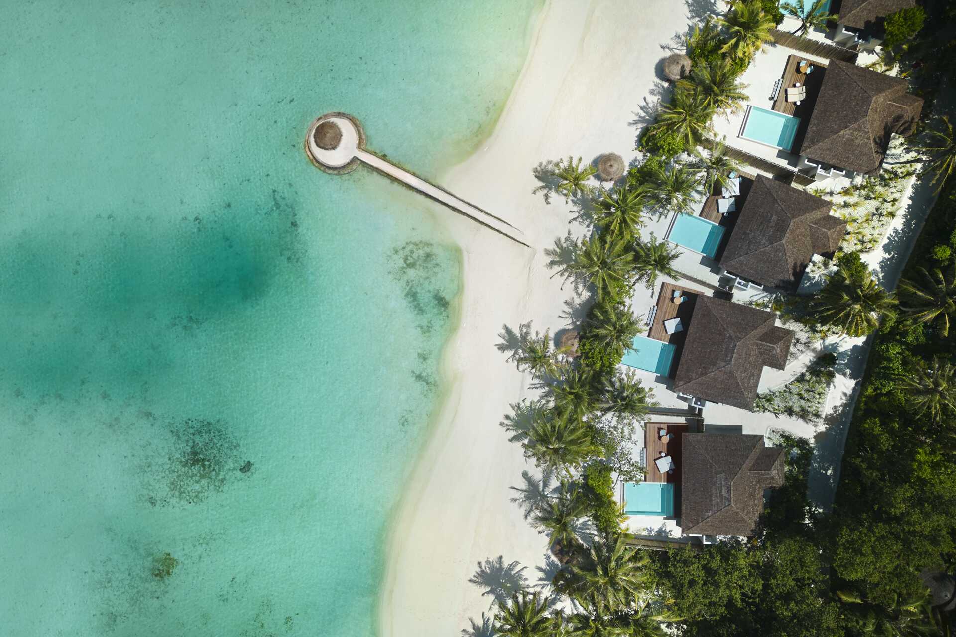 Anantara Veli - Beach Pool Villa - Aerial View