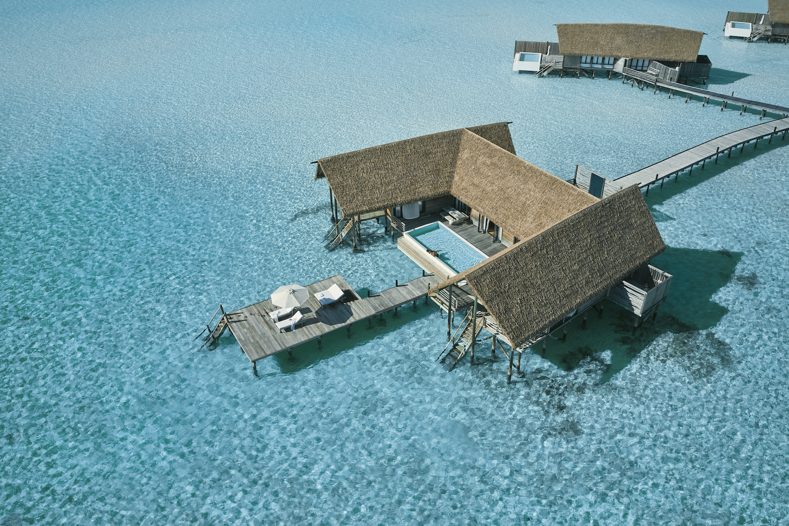 COMO Sunrise Water Villa with Pool - Two Bedroom Aerial COMO Cocoa Maldives