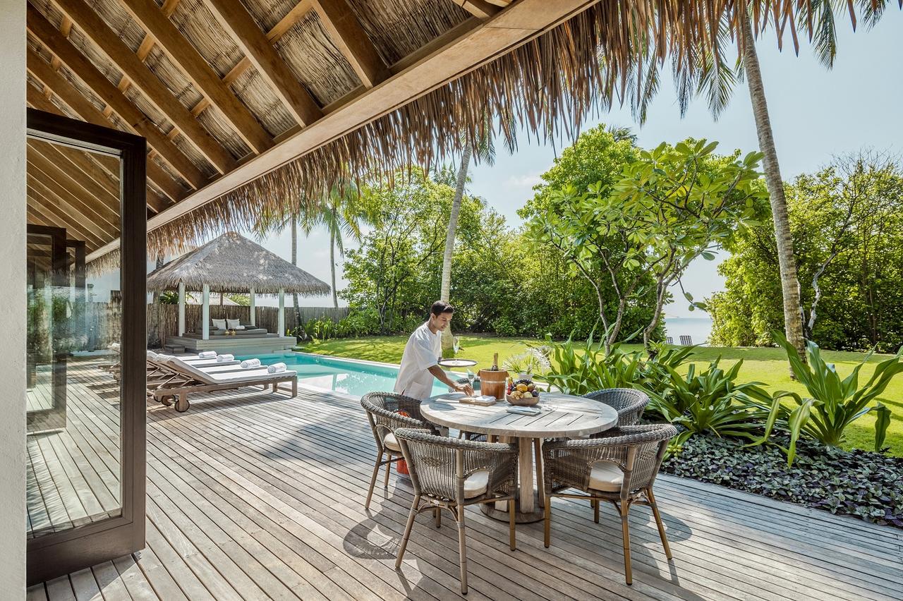 Maalifushi Beach Villa With Pool Two Bedroom Deck COMO Maalifushi