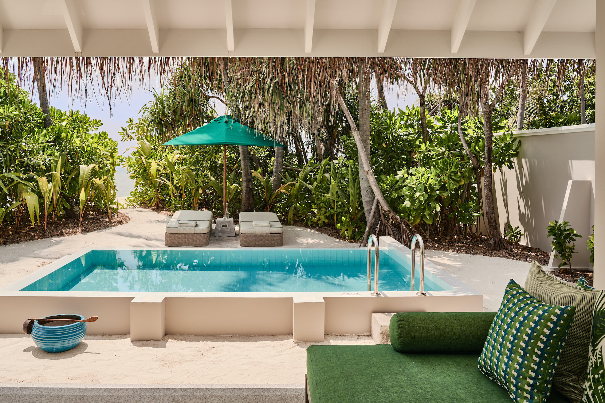 Private Pool Villa Outdoor Finolhu Baa Atoll Maldives