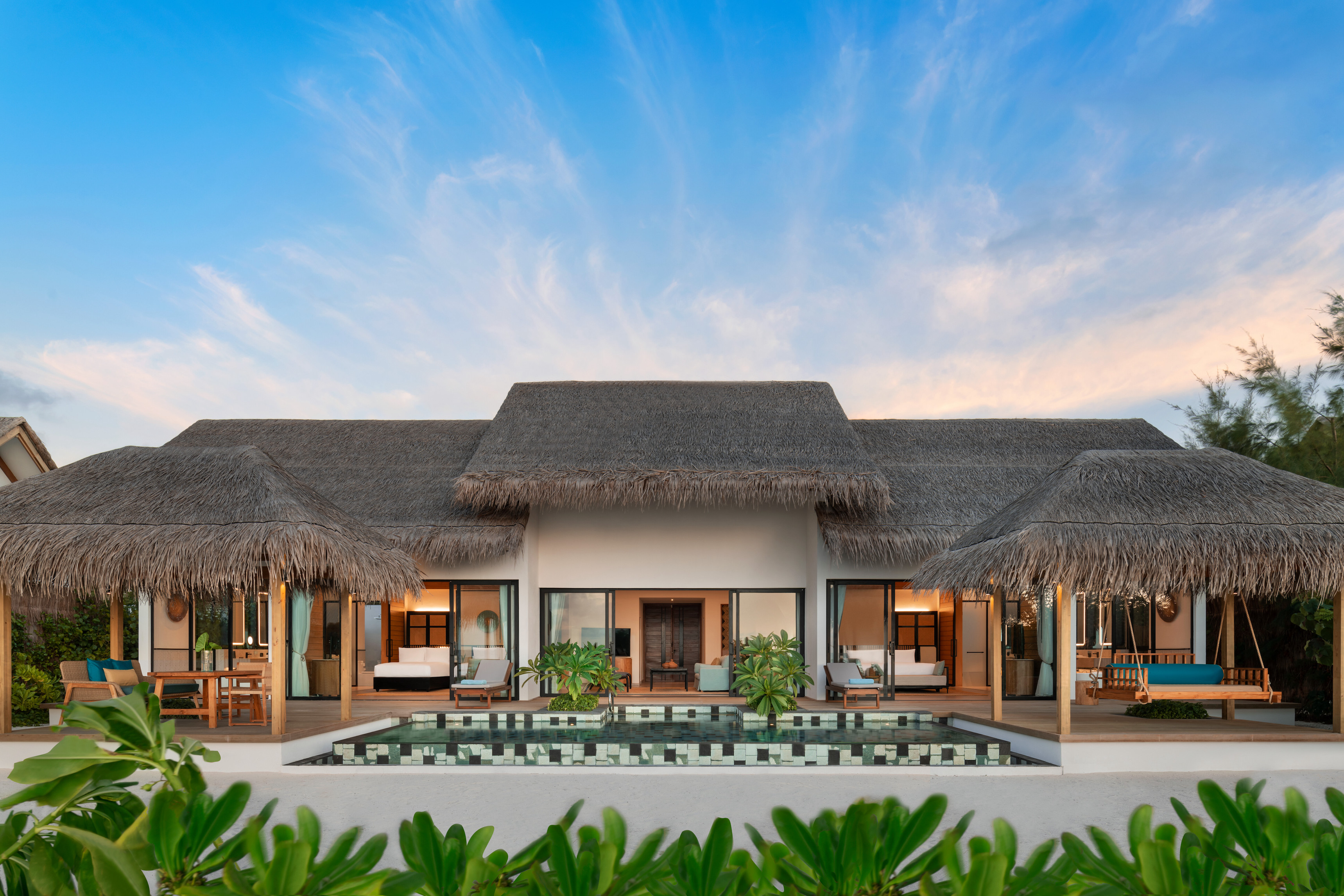 Beach Pool Villa - Two Bedroom Exterior - Hilton Maldives Amingiri Resort & Spa