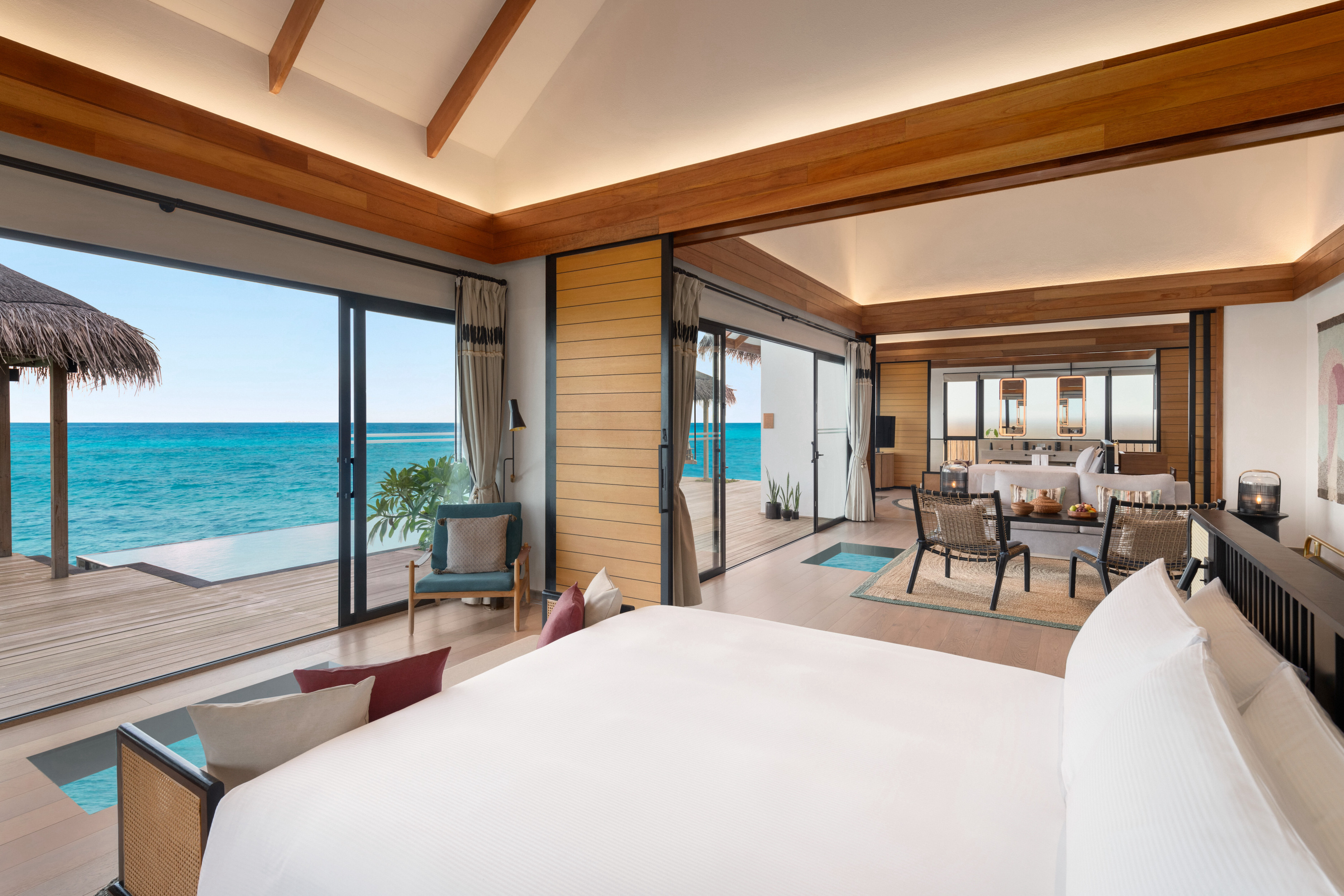 Overwater Pool Villa - Two Bedroom Interior - Hilton Maldives Amingiri Resort & Spa