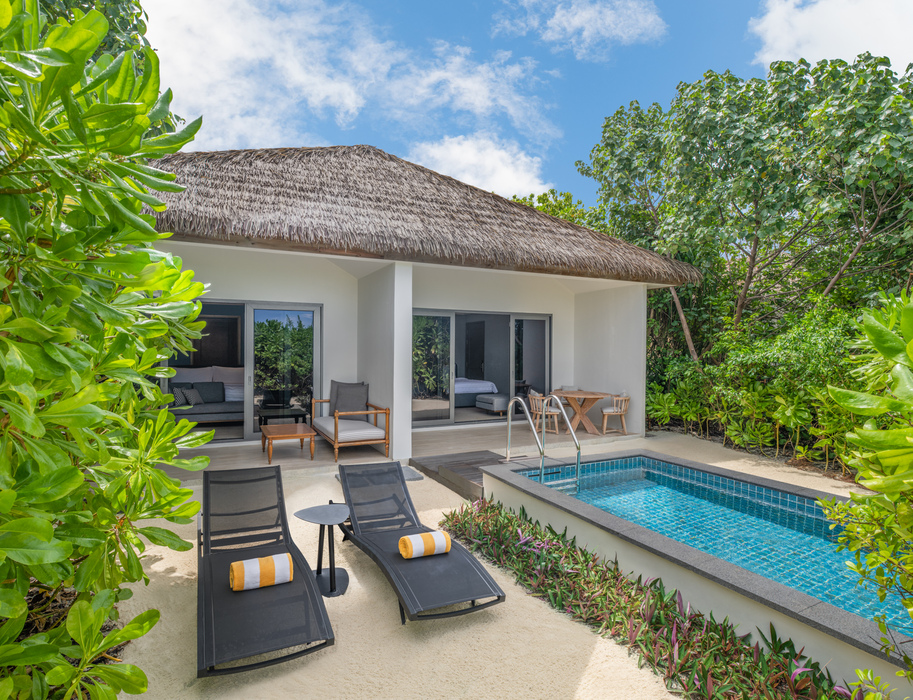 Two Bedroom Beach Pool Villa - Exterior - Le Méridien Maldives Resort & Spa