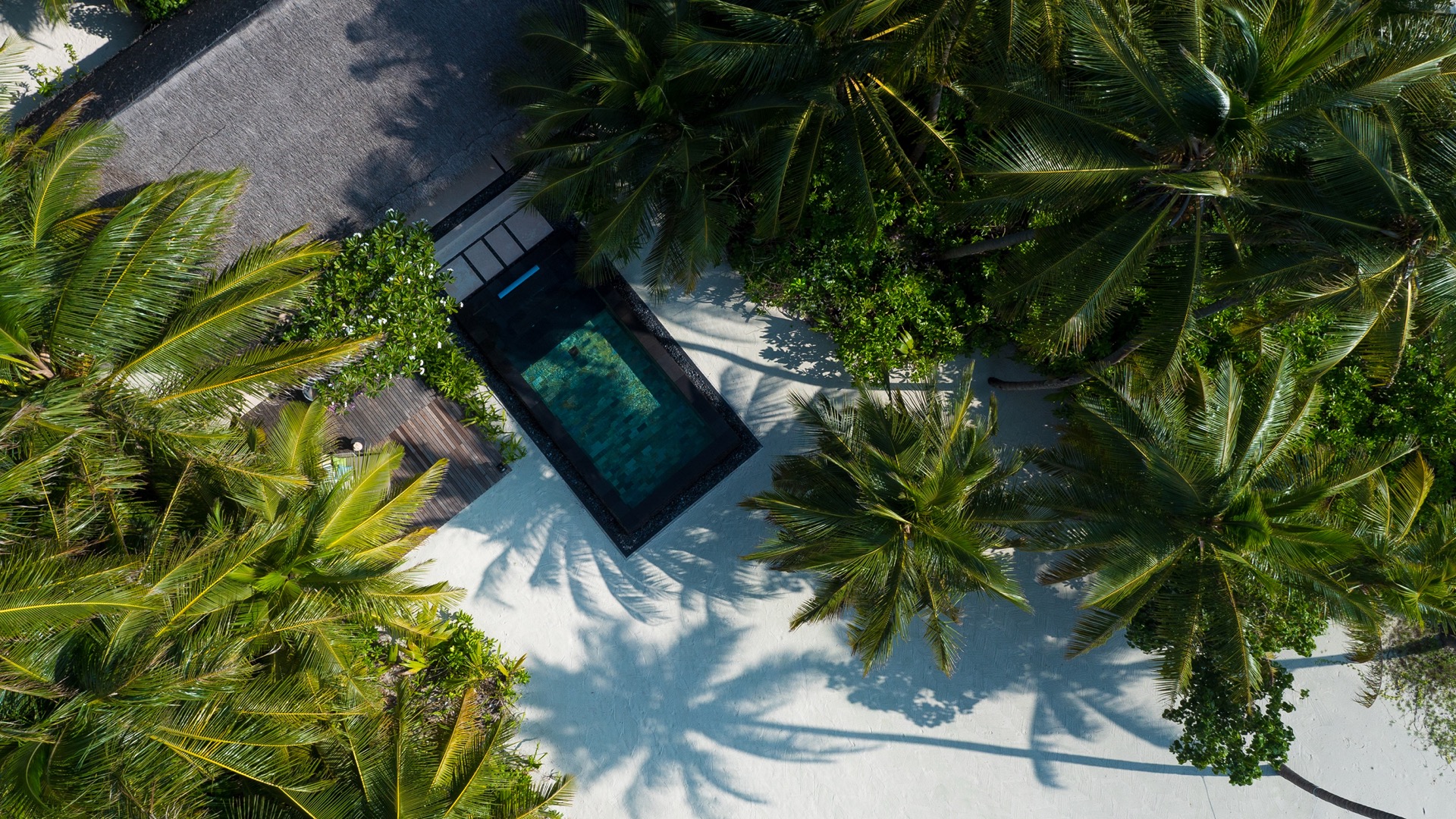 One & Only Reethi Rah - Beach Villa with Pool - Aerial