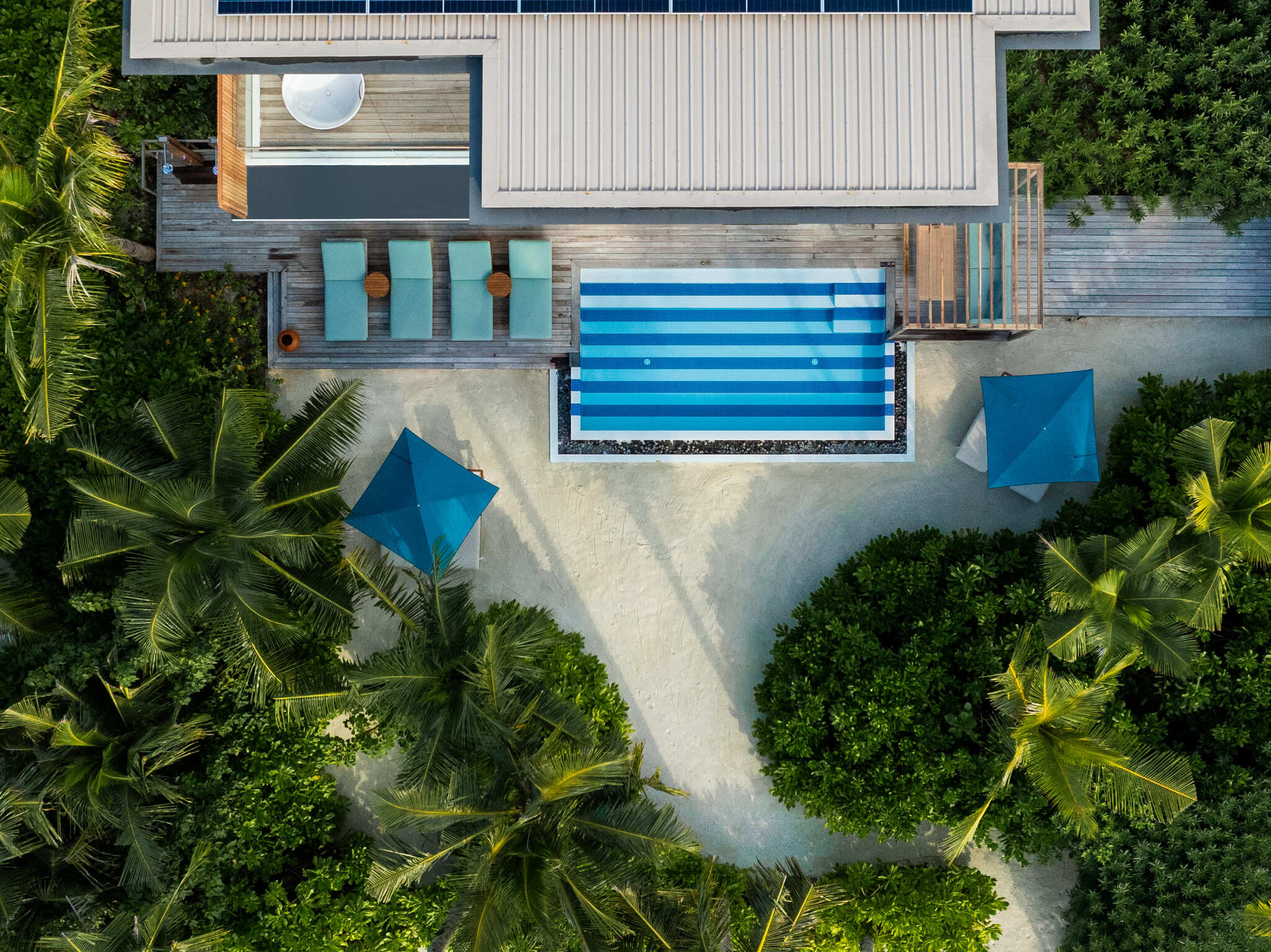 Two Bedroom Lagoon Beach Pool loft - Aerial - SO/ Maldives