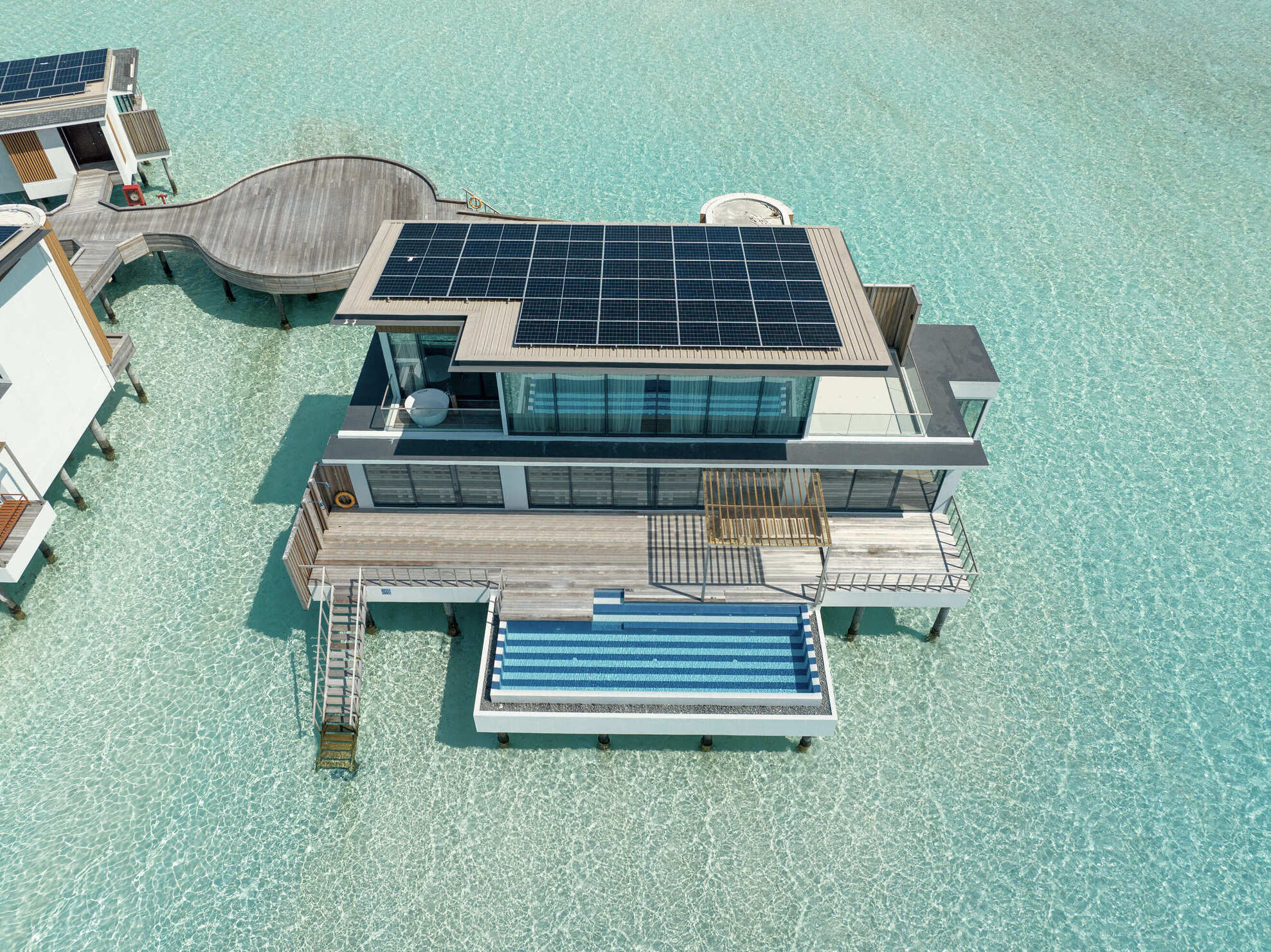 Three Bedroom Ocean Water Pool Atelier - Aerial - SO/ Maldives