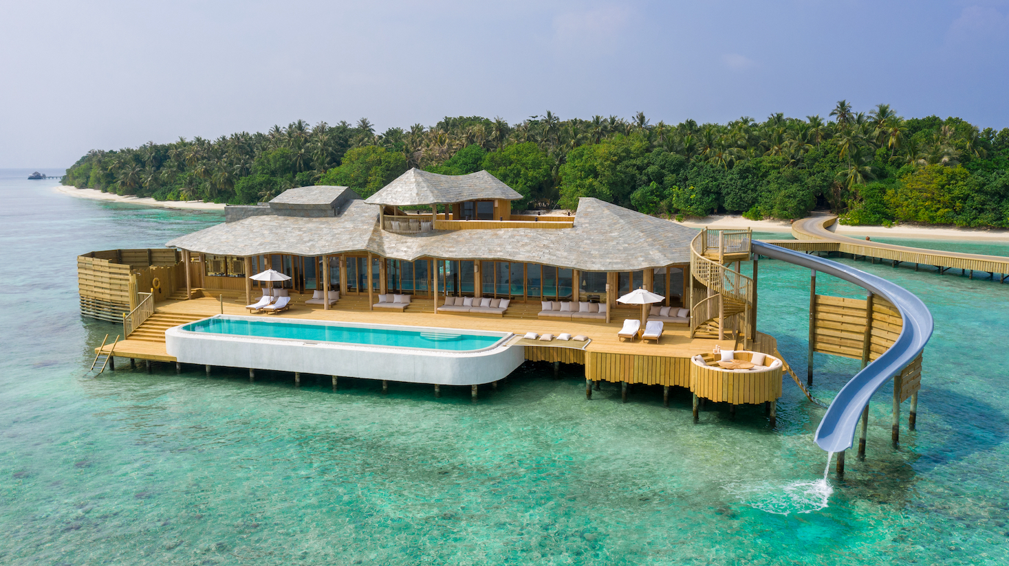 Two Bedroom - Water Retreat with Slide Exterior - Soneva Fushi