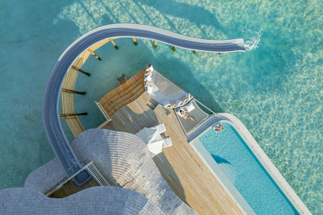 Soneva Jani - One Bedroom Water Reserve With Slide - Aerial