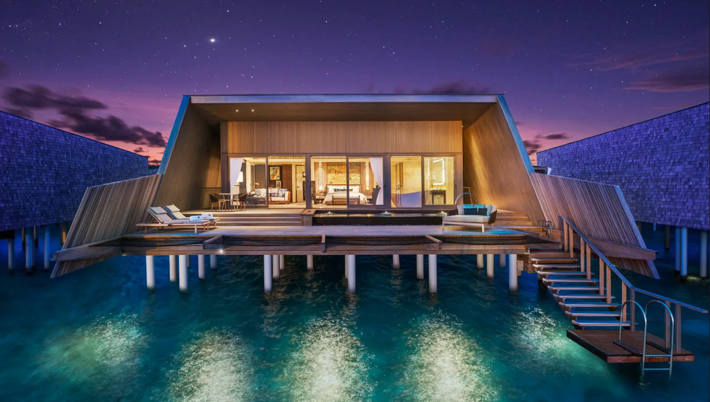 Sunset Overwater Villa with Pool Exterior - The St. Regis Maldives Vommuli