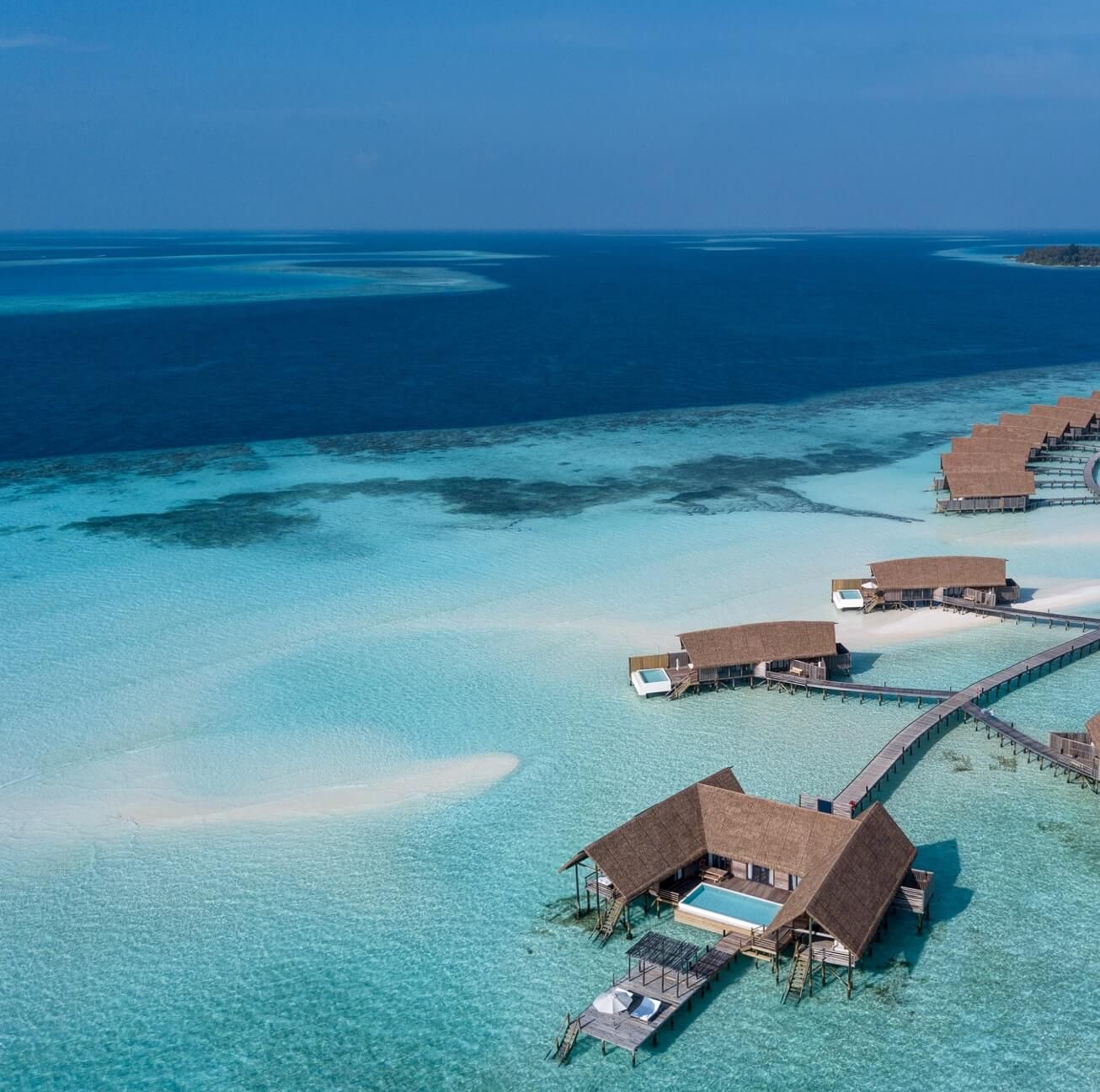 COMO Sunrise Water Villa with Pool - Two Bedroom Aerial COMO Cocoa Maldives