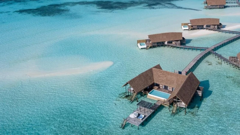 COMO Sunrise Water Villa with Pool - Two Bedroom Aerial COMO Cocoa Maldives