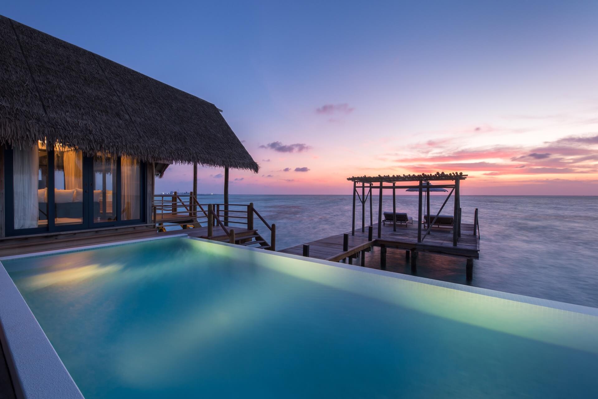 Three Bedroom Como Sunset Villa Deck - COMO Cocoa Maldives