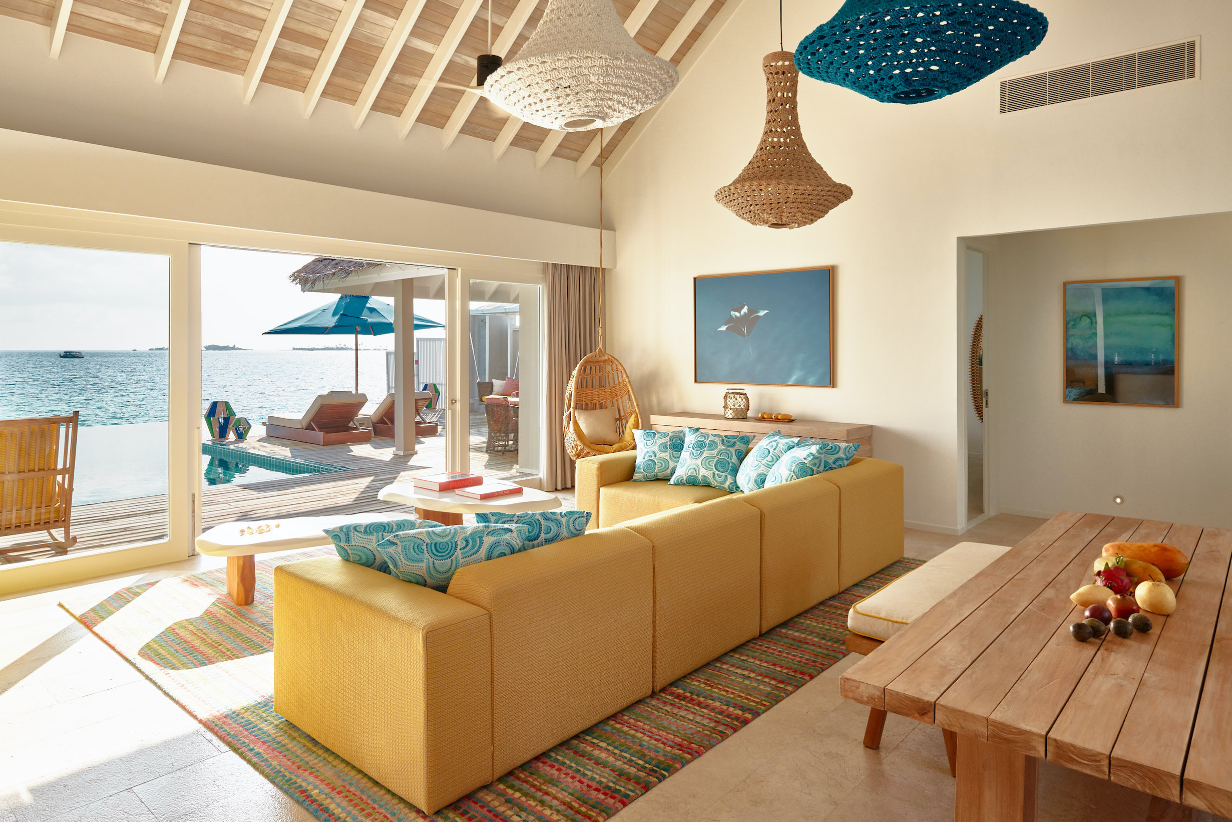 Two-Bedroom Water Villa With Pool Interior Finolhu Baa Atoll Maldives