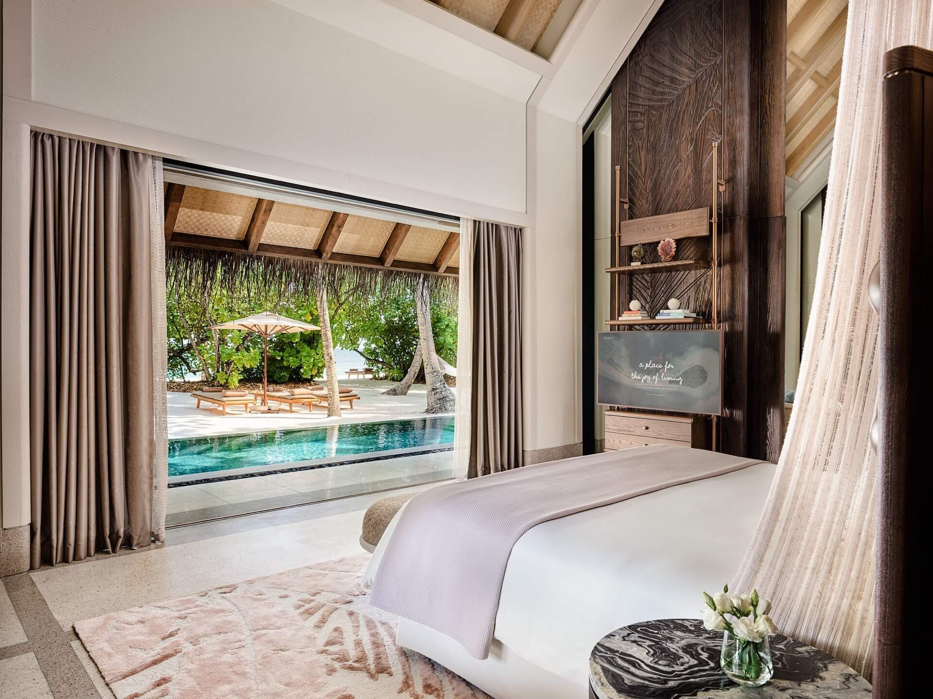 JOALI Maldives - Two Bedroom Beach Villa with Pool - Bedroom View
