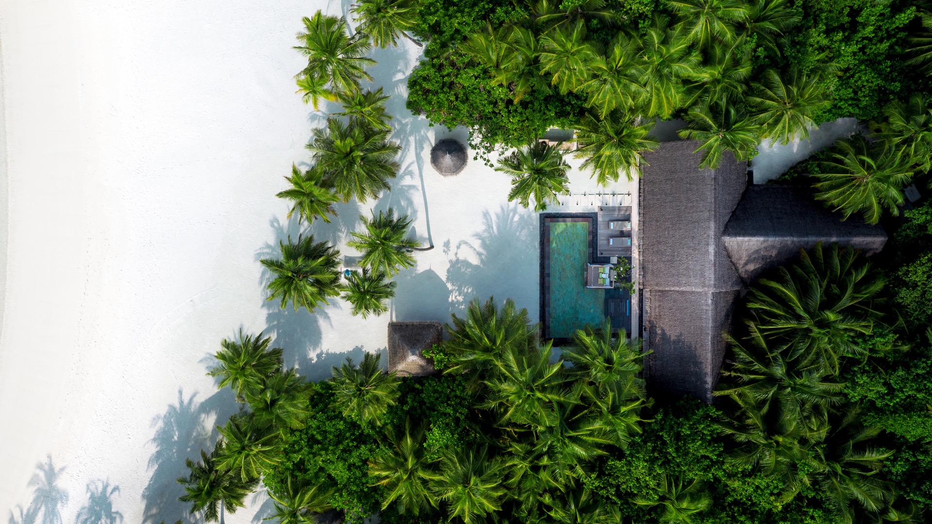 One & Only Reethi Rah - Grand Beach Villa - Aerial