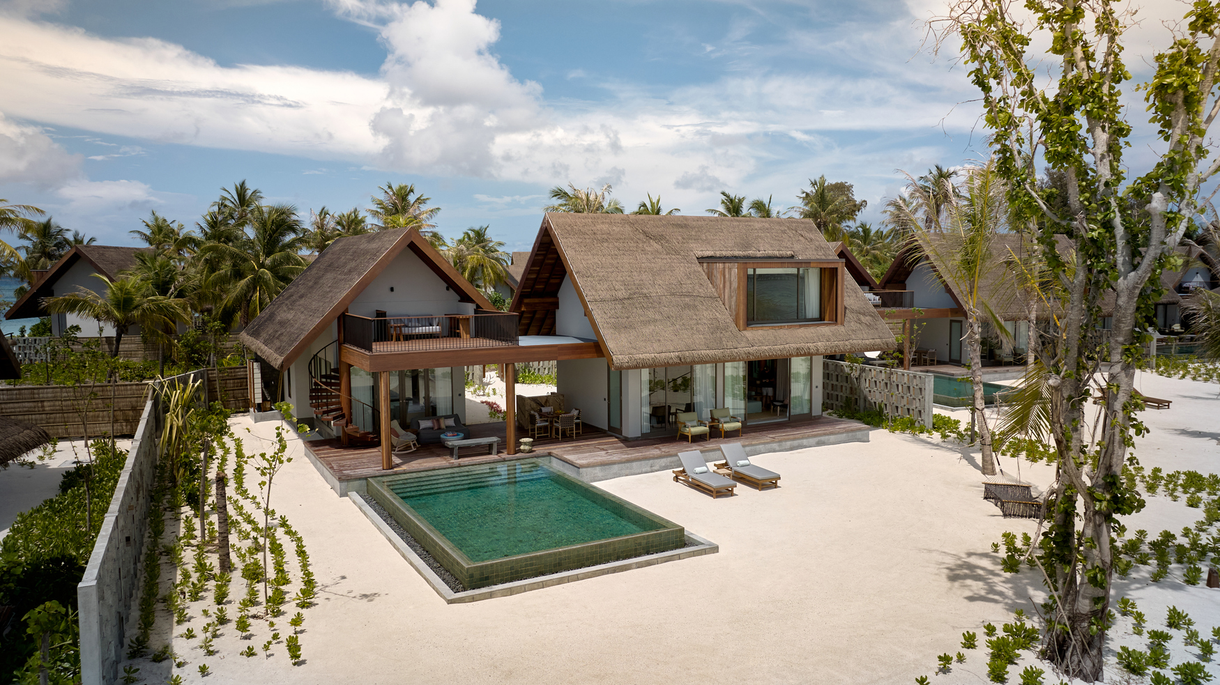 Six Senses Kanuhura - Beach Retreat with Pool - Aerial View