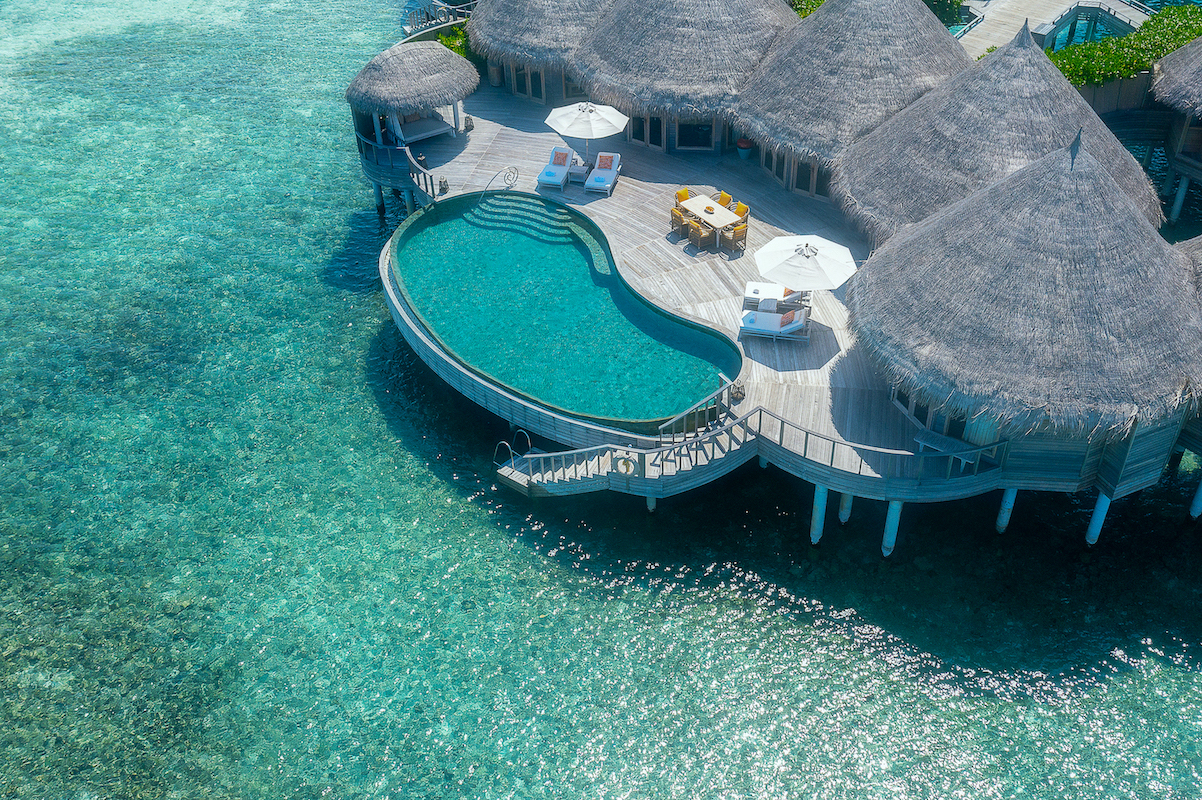 The Nautilus Retreat with Pool Aerial The Nautilus Maldives