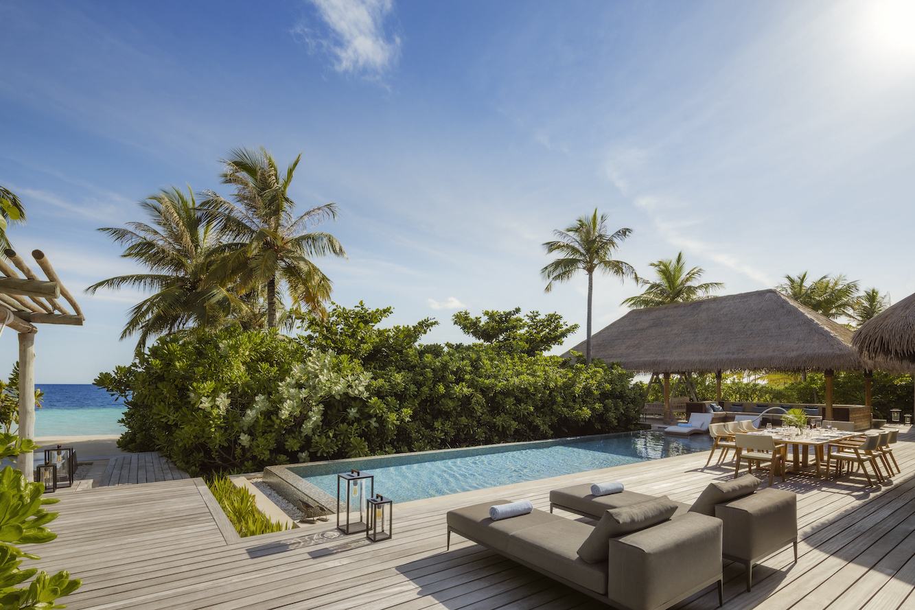 Waldorf Astoria Maldives Ithaafushi Two Bedroom Grand Beach Villa with Pool View