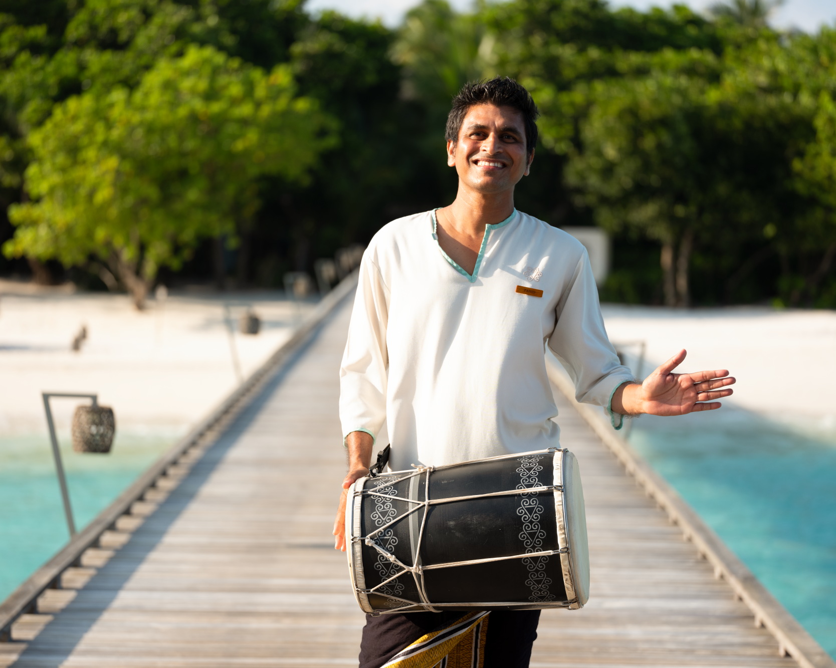 Vakkaru Maldives Traditional Maldives Music Boduberu Player
