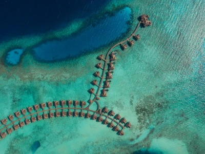 Vakkaru Maldives Over Water Villas Aerial