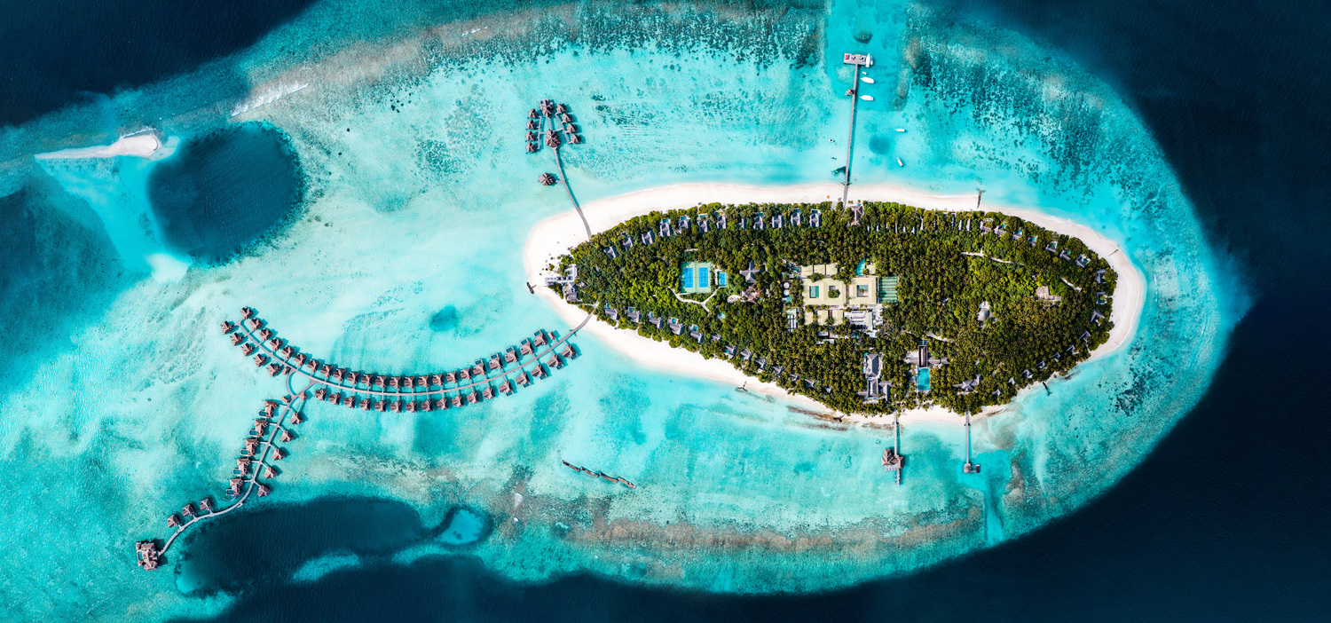 Vakkaru Maldives Island View Aerial