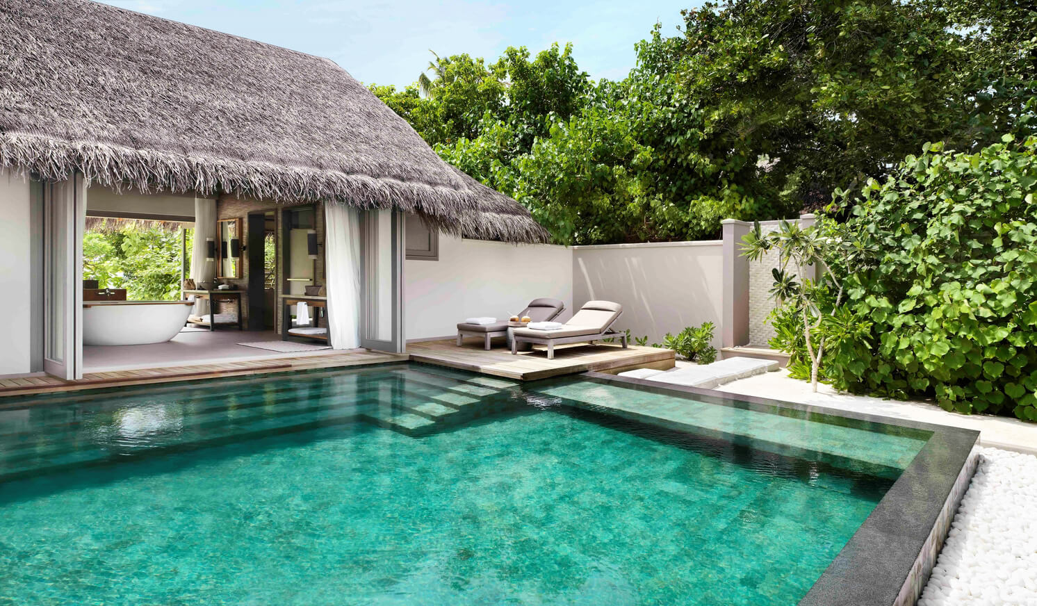 Beach Pool Residence Pool View Vakkaru Maldives